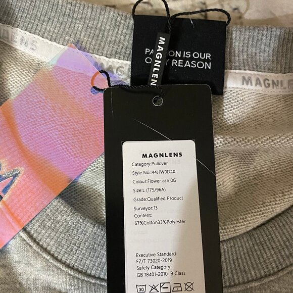 Magnlens Graphic French Terry Sweatshirt L - Picture 7 of 8